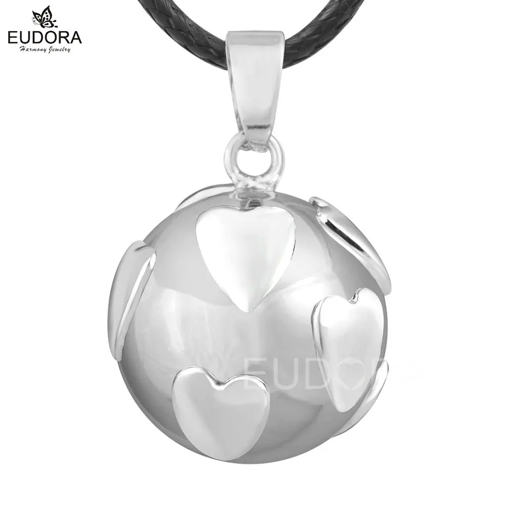 Модное ожерелье EUDORA с объемными сердечками музыкальный колокольчик ангел звуки