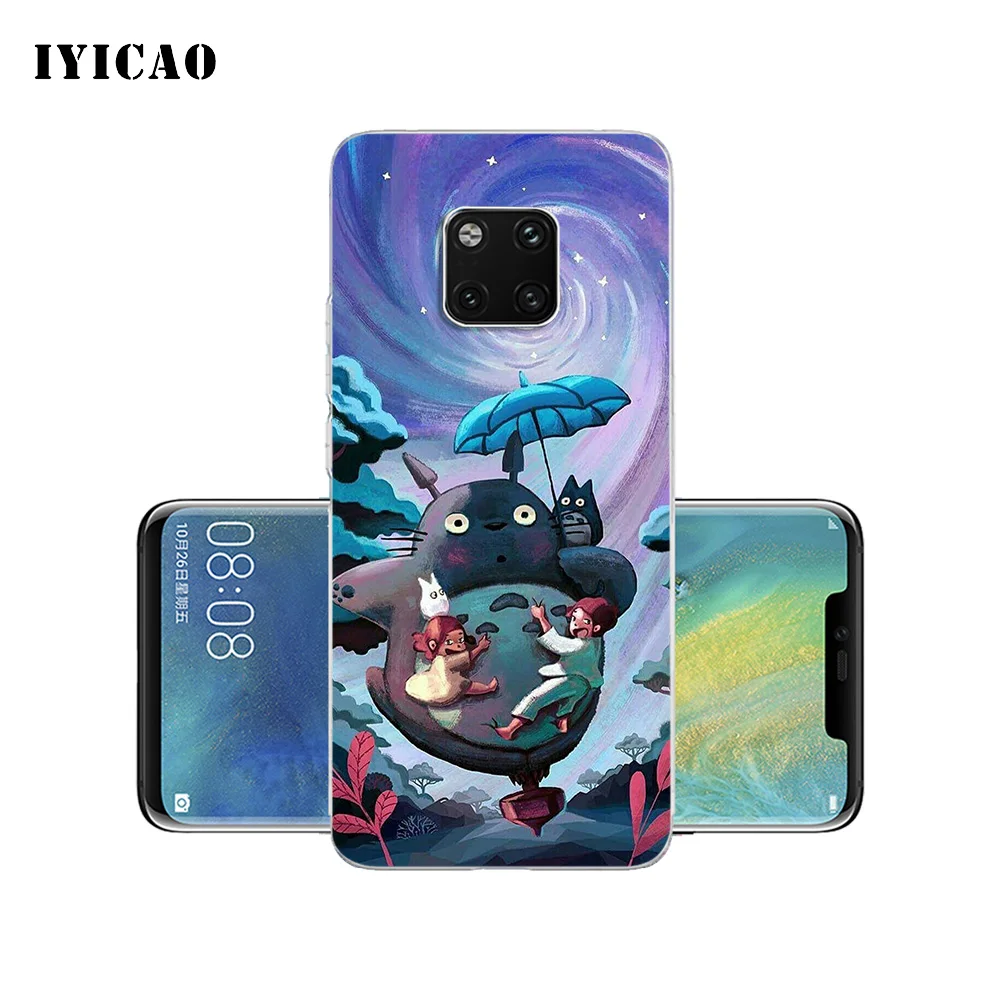 IYICAO Мой сосед Тоторо Мягкий силиконовый чехол для телефона Huawei Mate 10 20 Lite Pro Nova 2 2i 3