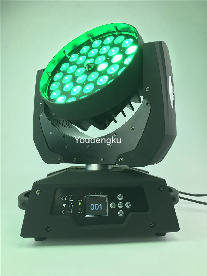 2 шт. 36*10 Вт 4-в-1 rgbw Смешивание цветов dmx zoom led moving head wash lyre movinghead light | Освещение