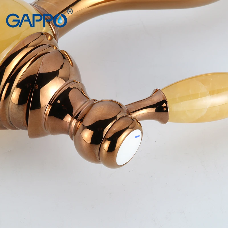 GAPPO Basin Faucet basin rose golden mixer taps waterfall bathroom shower faucets bath water Deck Mounted Faucets | Обустройство дома
