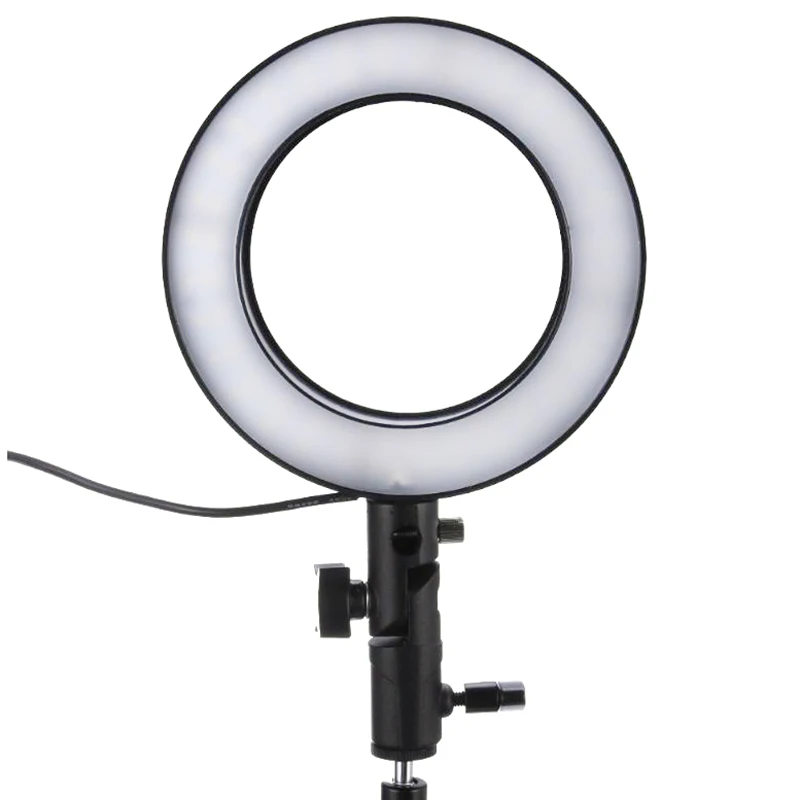 Светодиодная вспышка для видеосъемки с регулируемой яркостью и кольцом