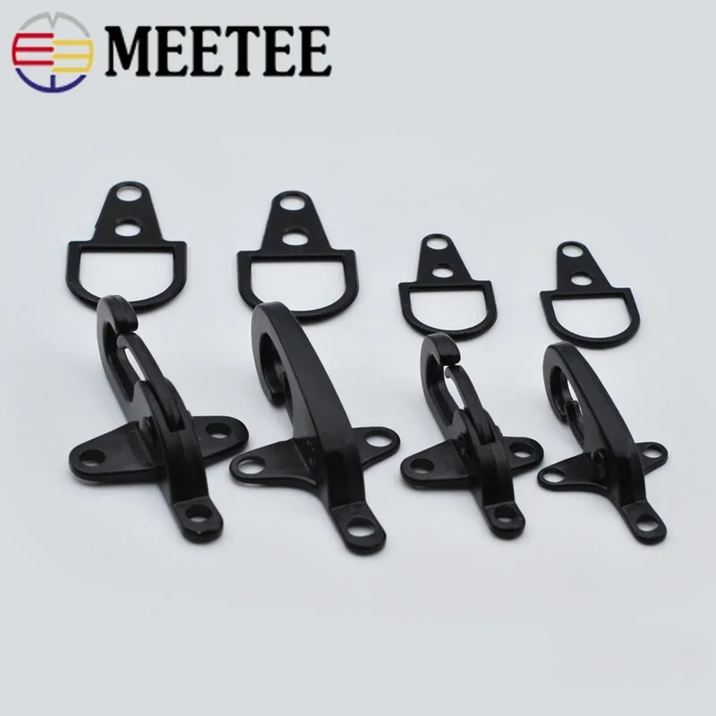 Металлическая пряжка Meetee 4/5 см декоративная застежка с карабином для пальто