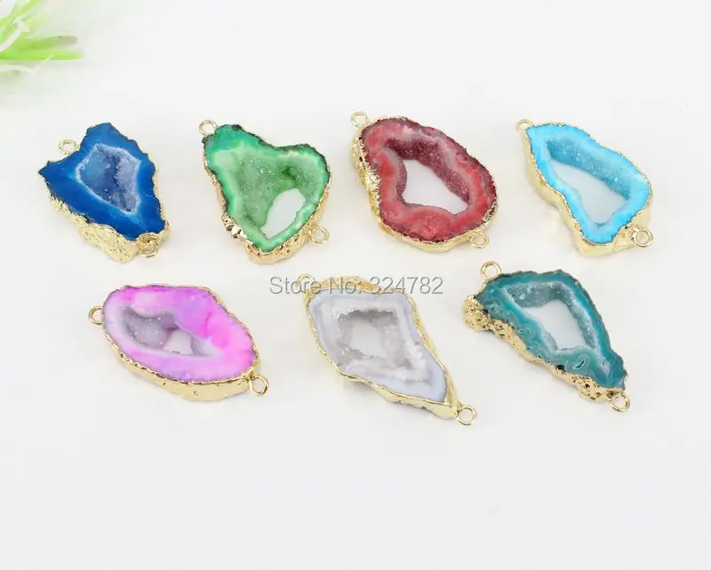10 шт. искусственные кварцевые камни разные цвета очаровательные разъемы для