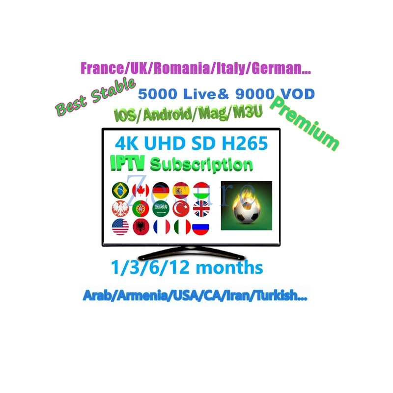 Подписка на IPTV-Великобритания-Германия-Франция-Испания-арабский-итальянский спортивный взрослый xxx M3U