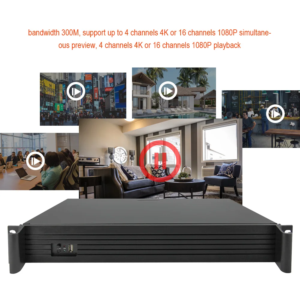 Видеорегистратор NVR 4K H.265/H.264 устройство для видеонаблюдения 16 каналов 2 МП 4