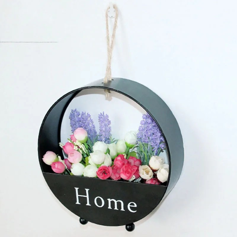 1 шт. железная висячая винтажная плетеная Подвеска для растений крючки в виде