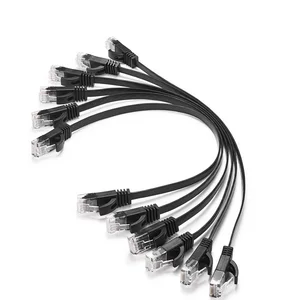 Кабель Ethernet CAT 6, 15см, 50см, 1м, 2м, 3м, 5м, 10м, 30м, 6штук в упаковке, плоский сетевой кабель RJ45, UTP, патчкорд, кабель локальной сети, черный, синий, белый цвет