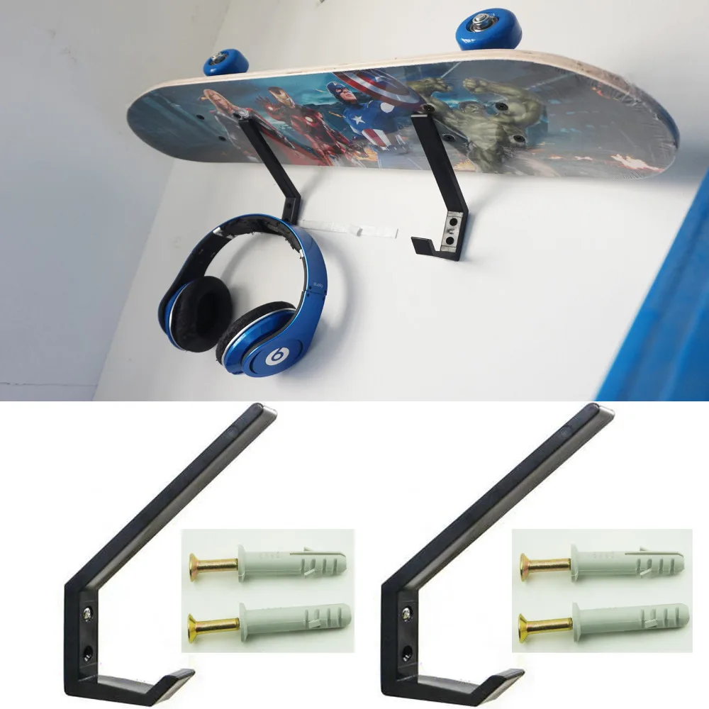 2 шт./лот стеллаж для хранения лыж сноуборда скейтборда спорта настенный