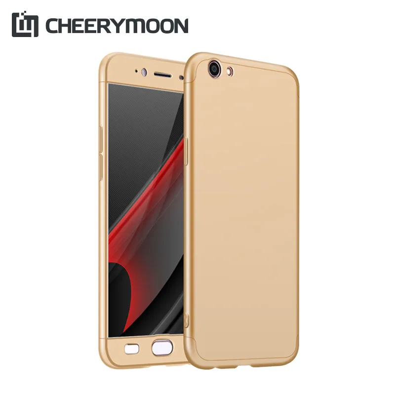CHEERYMOON три секции полная защита для OPPO A57 матовый корпус Скраб Жесткий чехол