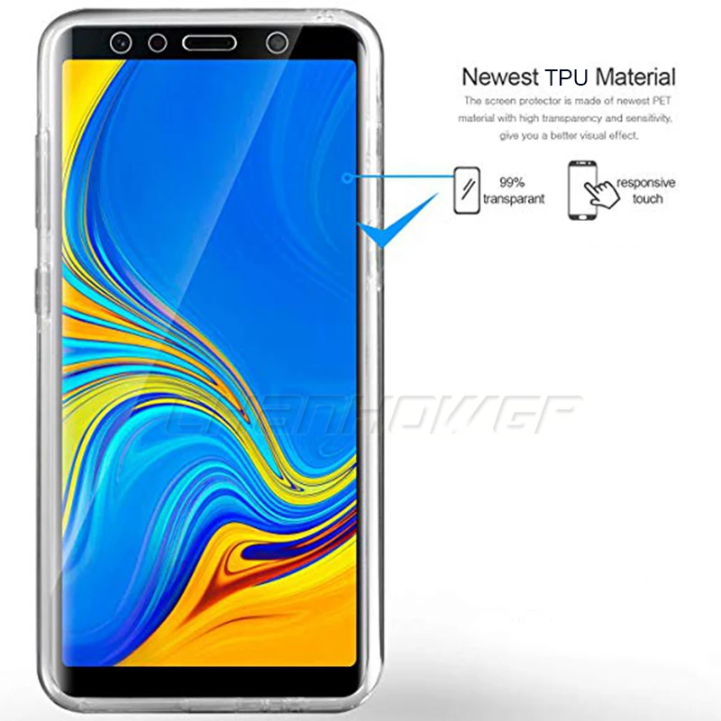 Двойной силиконовый чехол из ТПУ для Samsung Galaxy A7 A9 2018 S10 Plus S10E S6 S7 Edge S8 S9 J7 J5 J3 2017 A5 Note 8