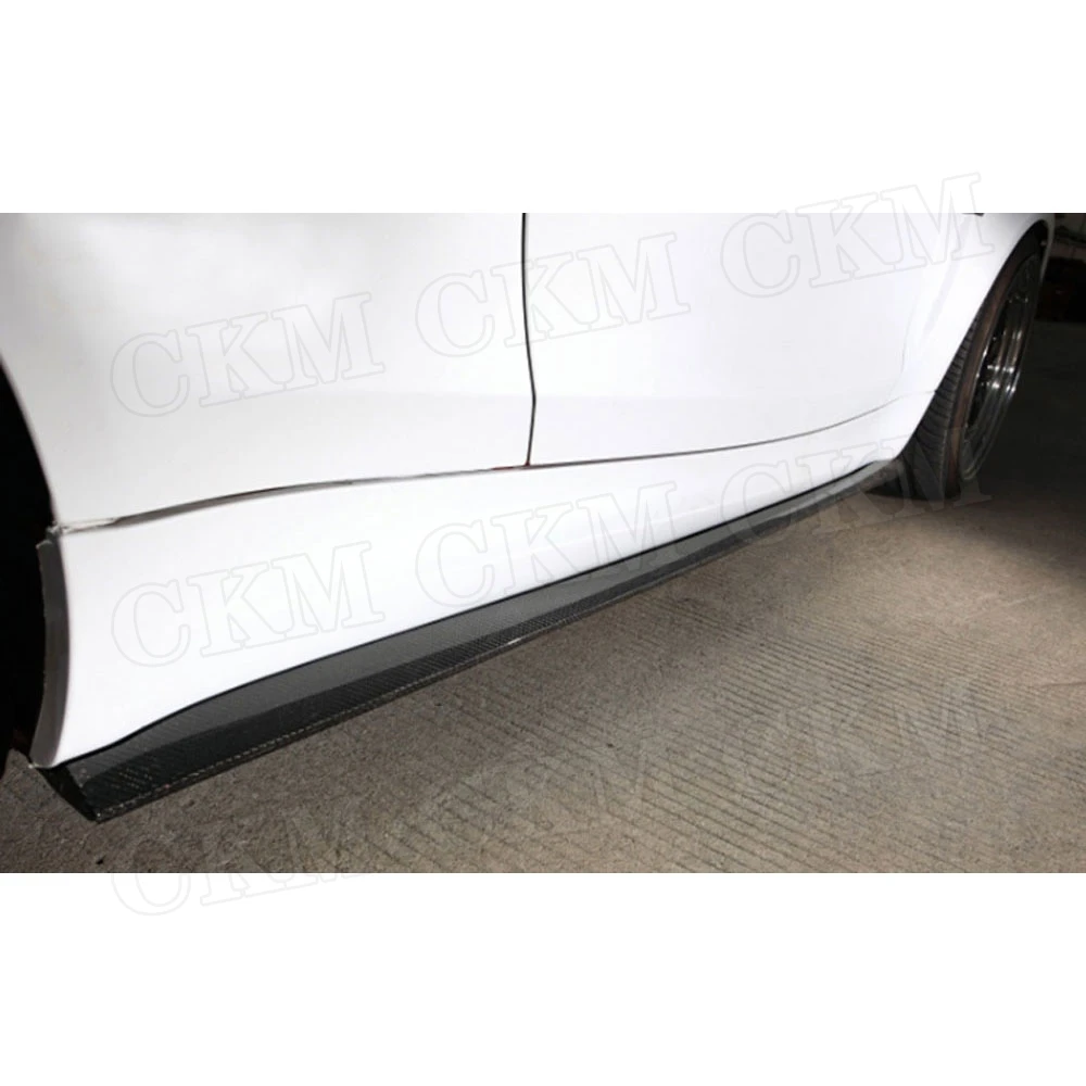 Carbon Fiber Side Skirts Extension Lip Apron For BMW 1 Series E82 1M 120i 125i 128i 2011 Car Door Bumper protector | Автомобили и