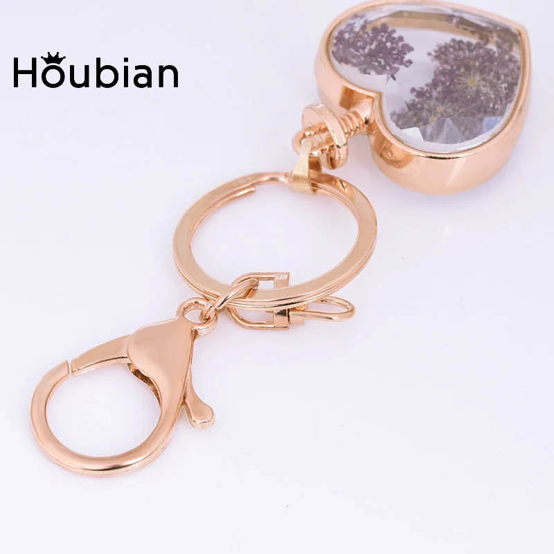 2017 золотой цвет цепочка для ключей кристалл сердце брелки Женские