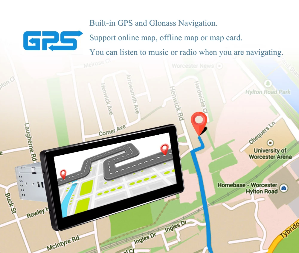 10,25 ''1Din Android 8,1 Восьмиядерный автомобильный Радио gps универсальный мультимедийный плеер/системный блок/ips экран Встроенный 4g модуль