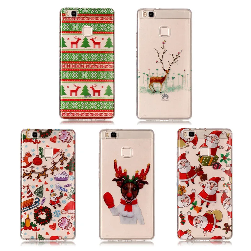 Soft Silicone Phone Case For Huawei P8 Lite 2018 Merry Christmas Gifts TPU Back Cover sFor P9 P10 Cases Coque | Мобильные телефоны