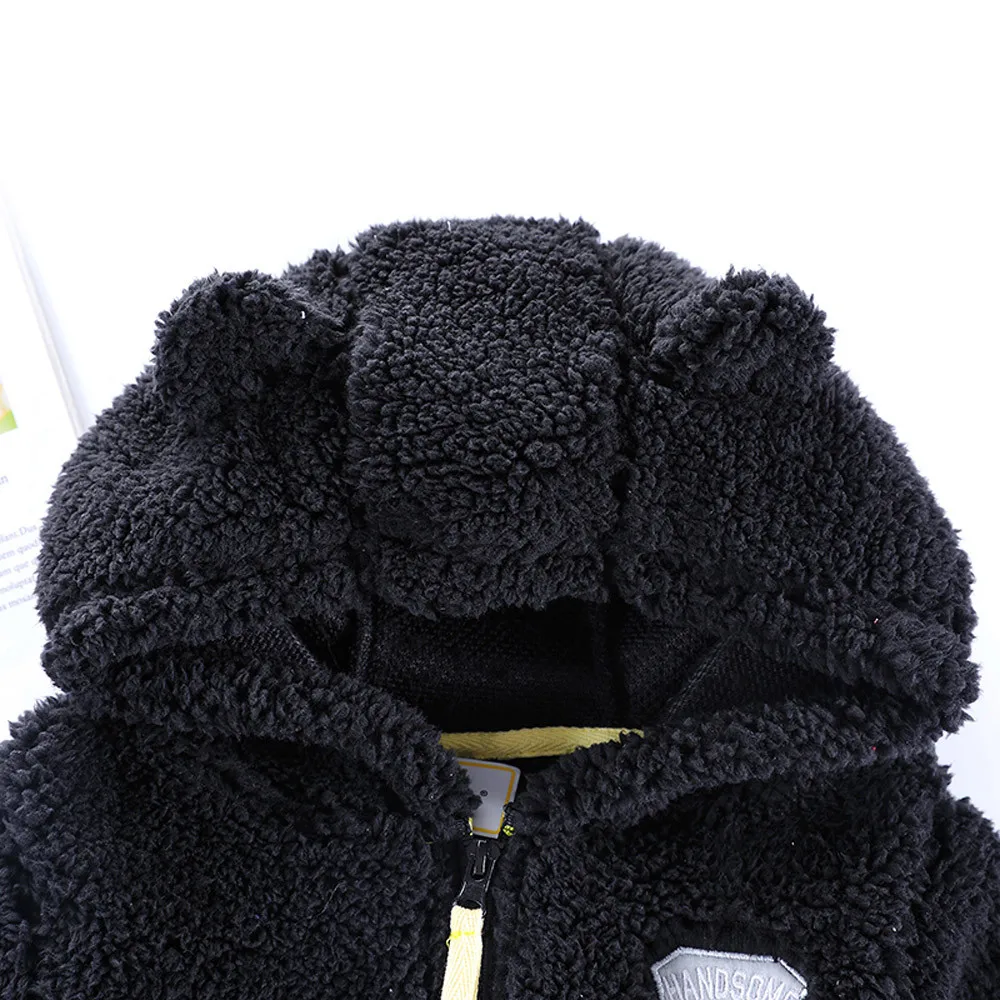 2018 новый модный детский пуловер с капюшоном и ушками для маленьких мальчиков