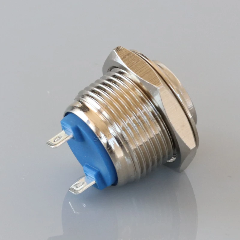 16mm Momentary self reset round high Push Button Switch S16F-10J start horn 2 pin 1NO metal | Обустройство дома