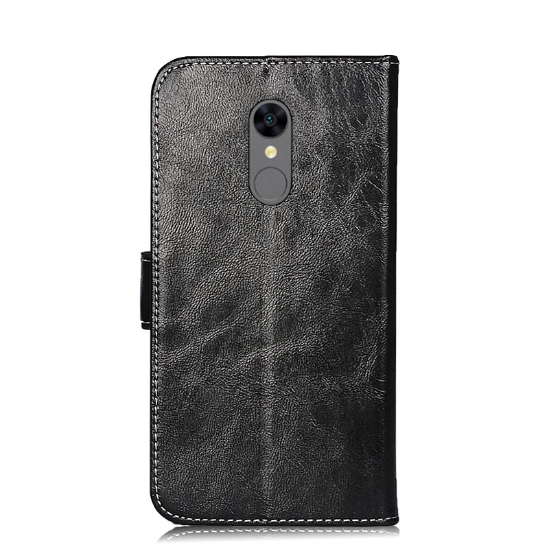 Высокое качество масло воск кожаные чехлы для Hongmi 5 Чехол плюс чехол Flip Book