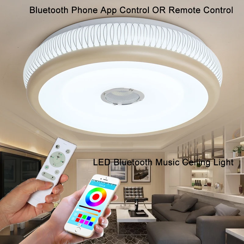 RGB Музыка лампа светодиодный Люстра с Bluetooth управление изменение цвета