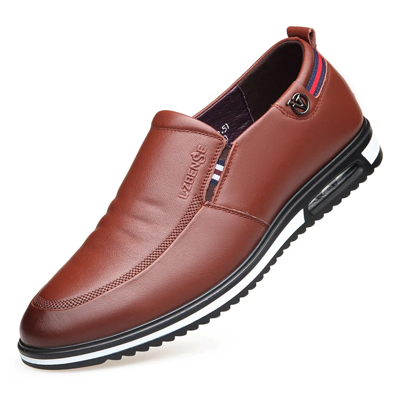 Новинка; обувь из натуральной кожи; мужская обувь на нескользящей подошве; модная мужская повседневная обувь; мужские качественные дышащие лоферы из воловьей кожи; обувь на плоской подошве