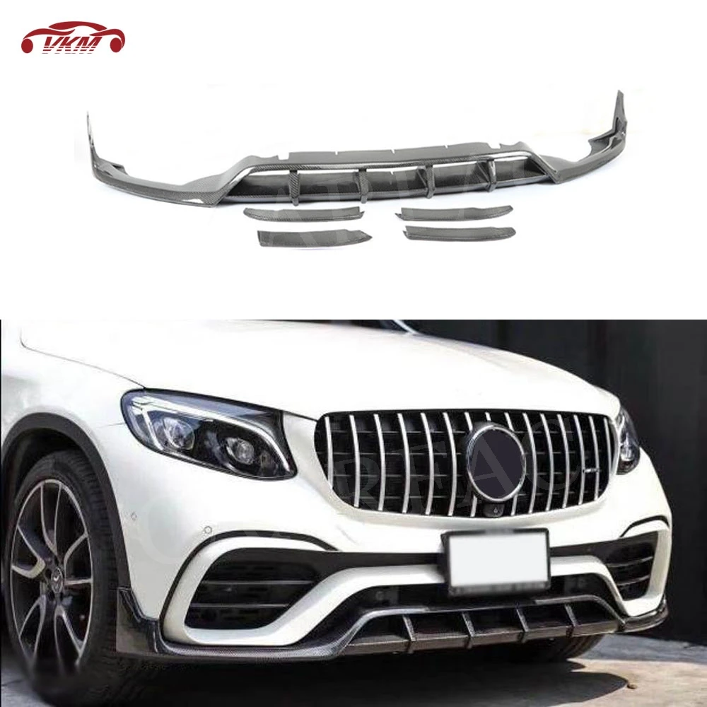 Передний спойлер из углеродного волокна для Benz GLC Class Coupe W253 C253 2016 2019 не подходит