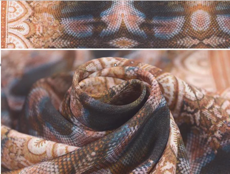 LEO&ampLIN Cube Diagram Show The high-end MoDels Of Digital Printed Silk Crepe De Chine Fabric Design Sense (1 Meter) | Дом и сад