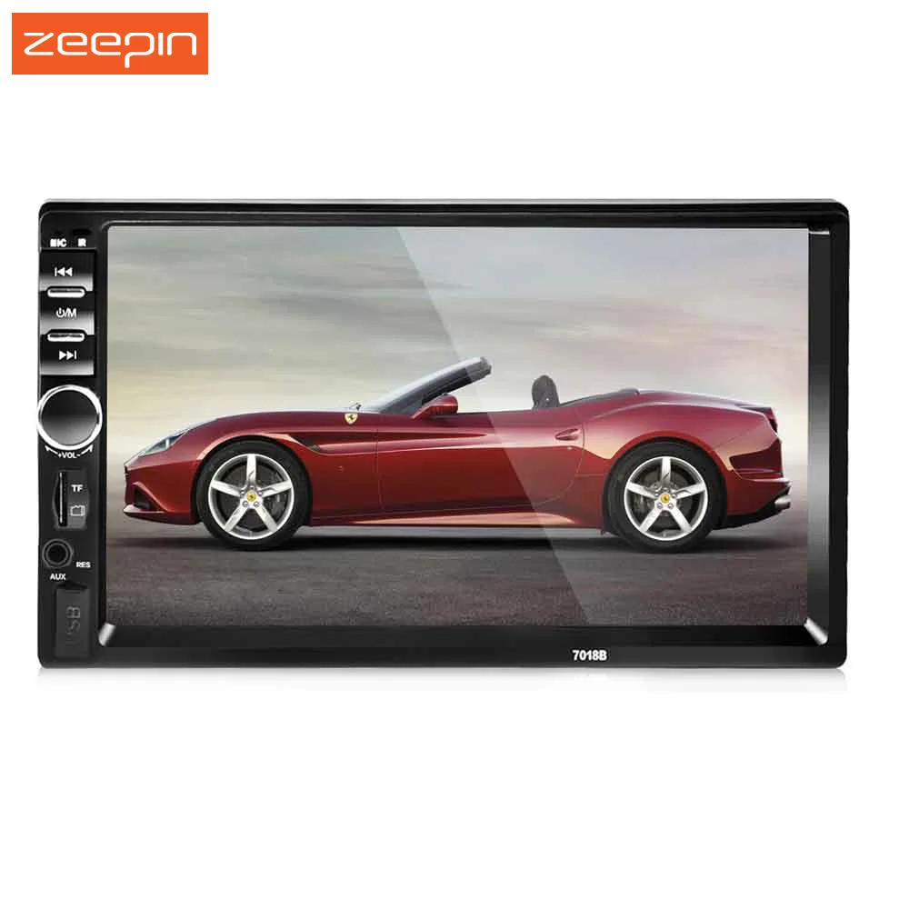 7 дюймов 2 DIN автомобильный аудио стерео плеер 7018B Универсальный сенсорный экран