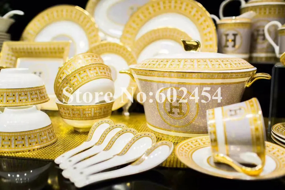 Роскошный набор из искусственных предметов с золотой оправой искусственная кожа