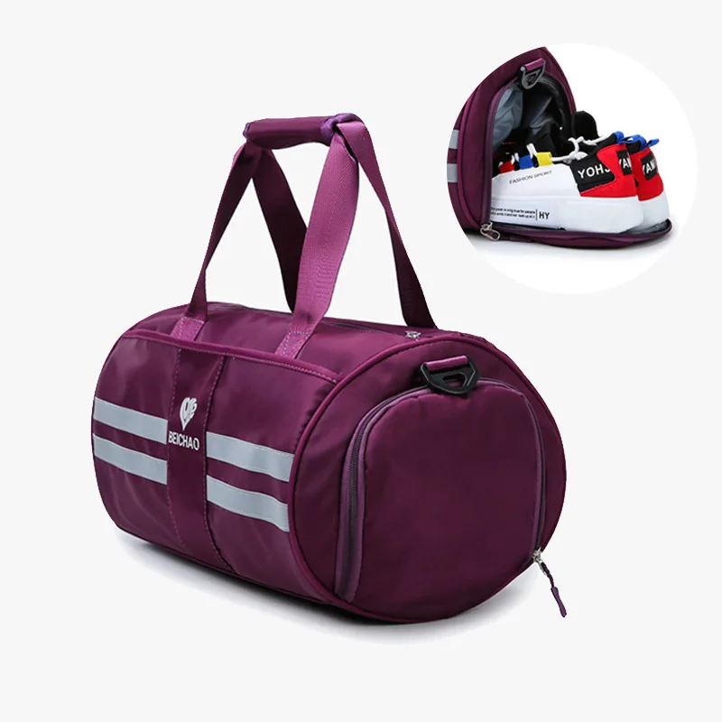 

Women Travel Bag Female Tote Duffel Bags Striped Weekend Bag Overnight Carry on Luggage voyage Girls Shoulder Bag bolsas XA735WB