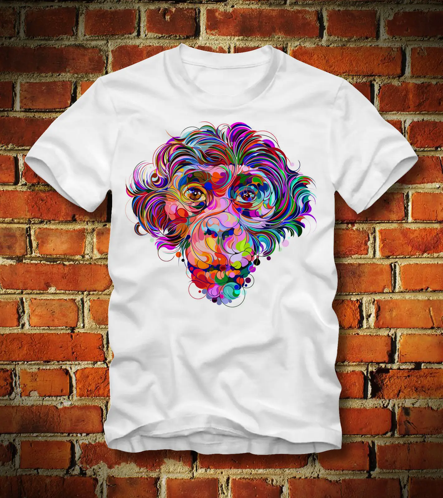 Футболка с обезьянкой AFFE PSYCHEDELIC psychedelich TRIPPY LSD ACIDCartoon футболка для мужчин унисекс