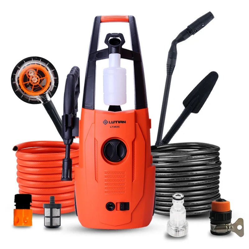 LT302 Series motor high pressure cleaner portable car washer vehicle washing floor cleaning device 220V 1.4KW 110bar 5.5L/min