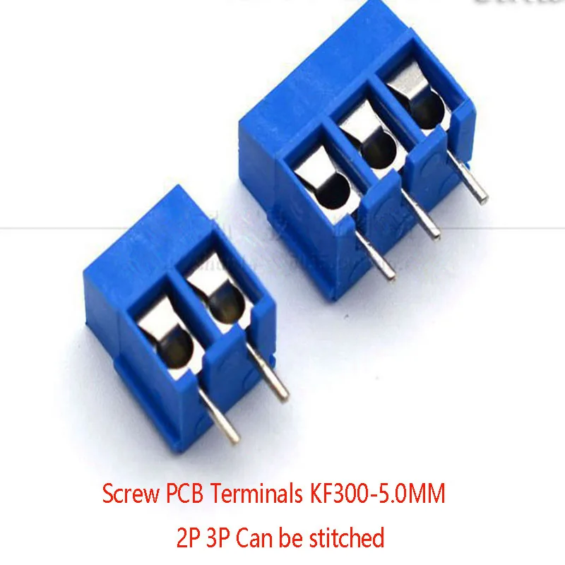 500 шт./лот винтовой Тип PCB клеммные блоки MG/KF/GZ 300 5 0 мм медь экологическая (медная) 2