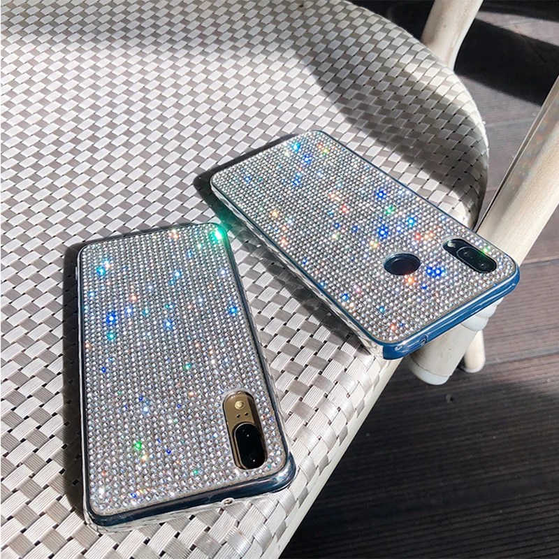 GURIOO роскошный блестящий бриллиантовый блеск чехол для телефона huawei Honor 8X P20 Lite Plus