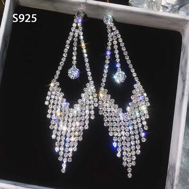 Серьги подвески женские из серебра 925 пробы с иглами|Серьги-подвески| |