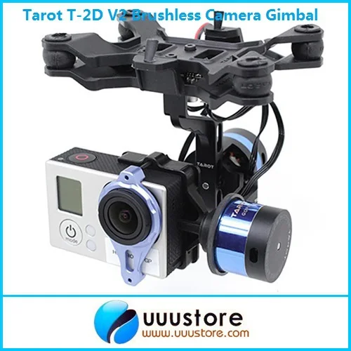 2014 новый Таро T 2D V2 Бесщеточный Стабилизатор камеры ZYX22 Gyro TL68A00 для GoPro3|tarot t-2d|brushless