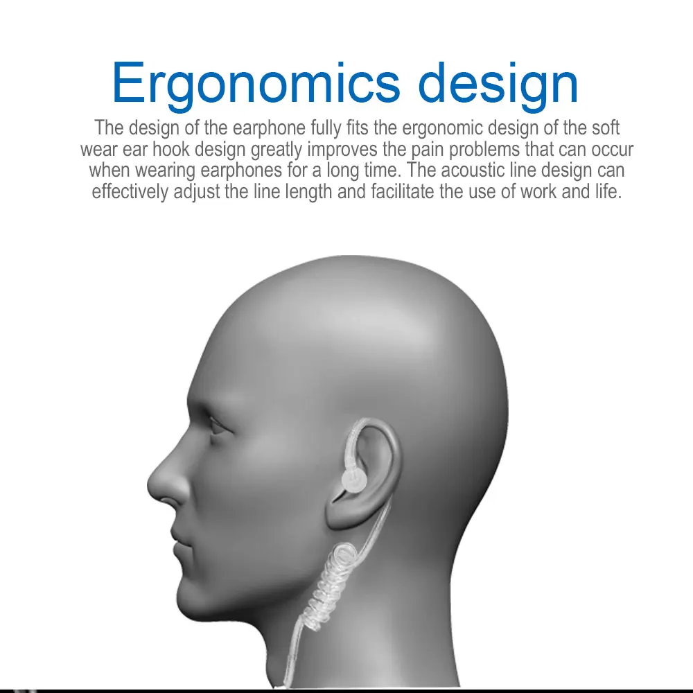 Наушники VOX с воздушной трубкой для WCDMA Android мобильный телефон F22 F25 Walkie Talkie Anysecu G22