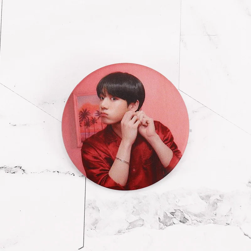 16 Year-End Clearances Kpop Bangtan Boys Pin Album Brooch Badge Accessories For Clothes Hat Backpack Decoration - Окраска металла: 16