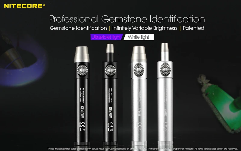 1 шт. Лучшая цена Nitecore GEM8 драгоценный камень блеск бесступенчатая драгоценные камни профессиональный фонарик идентификация с ultravi