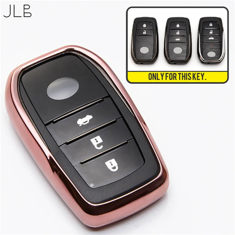 JLB чехол для ключа автомобиля Toyota Avensis Corolla Prius Camry Vitz RAV4 дистанционный