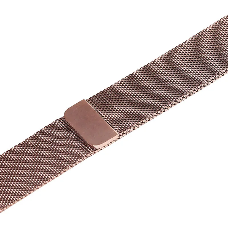 Ремешок BUMVOR Milanese loop Series 5 из розового золота для Apple Watch, ремешок для iwatch, магнитные регулируемые пряжки для ремня из нержавеющей стали