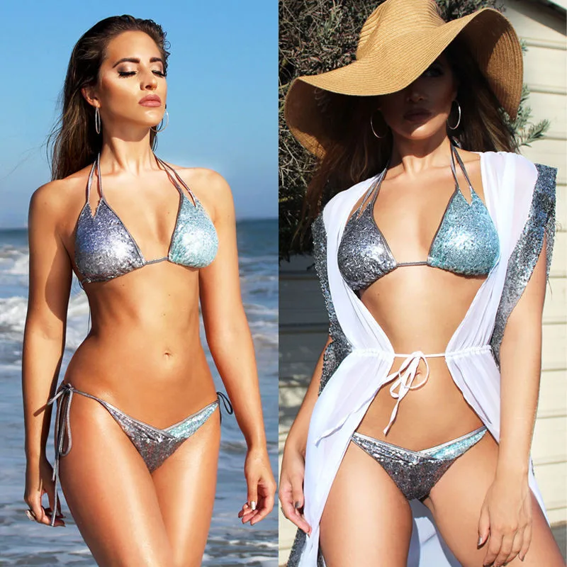 Женское бикини 2017 Бразильское бандажный купальник Мягкий комплект пуш ап