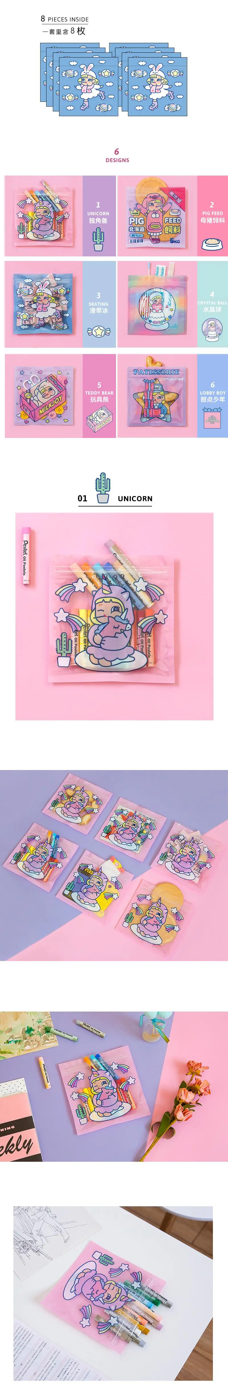 1 Набор/1 лот Kawaii стикер для канцелярских товаров Милый леденец девушка дневник планировщик декоративная наклейка на мобильный телефон Скрапбукинг DIY ремесло стикер s