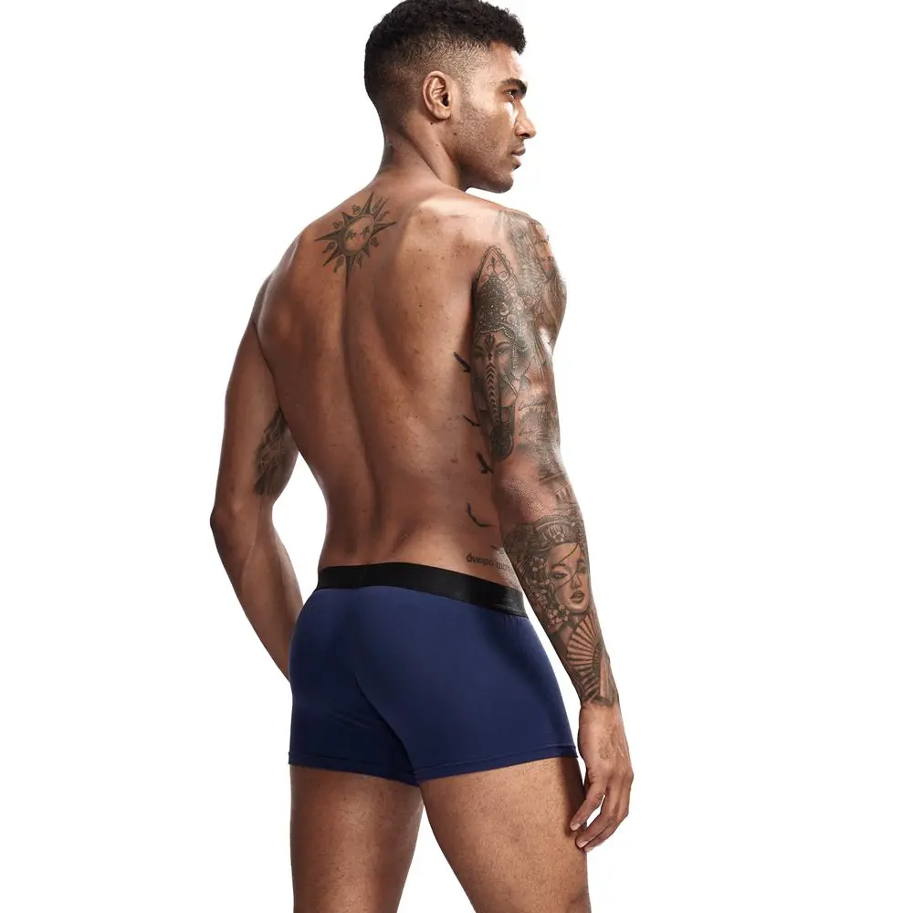 Бренд jockmail сексуальное мужское нижнее белье мужские боксеры 3D гамак-образный мешочек Разработанный дышащей сеткой панели мужские боксершорты багажник