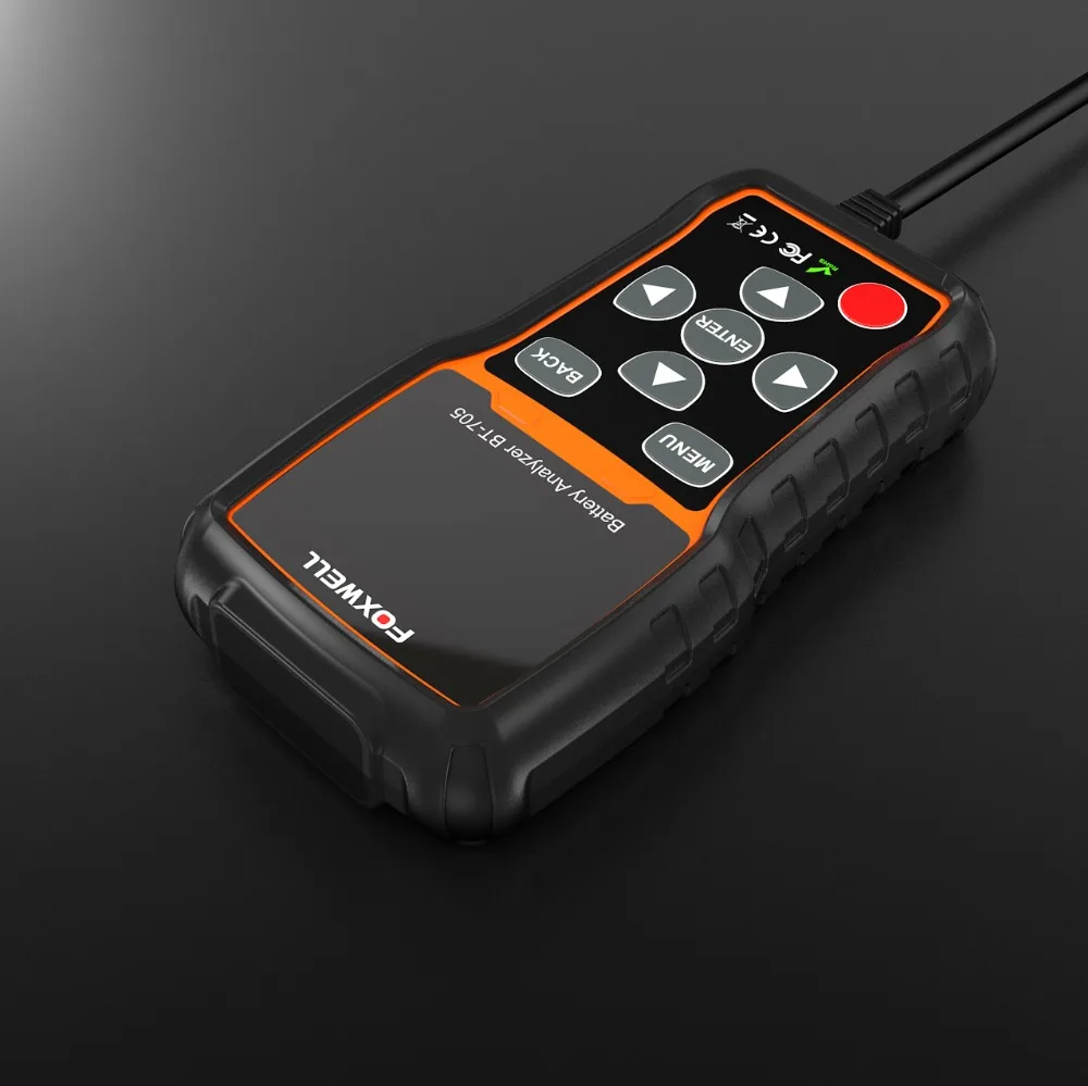 FOXWELL BT705 100-2000CCA Батарея анализатор тестер для автомобилей грузовых автомобилей малой грузоподъемности 12 V-24 V автомобиля сгибать и зарядки Системы диагностический инструмент