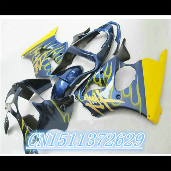

Обтекатель для мотоцикла Dor-Custom для KAWASAKI Ninja ZX6R 00 01 02 ZX-6R 2000-2002 ZX 6R 2000 2001 2002 желтые синие обтекатели D