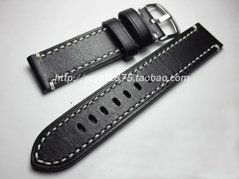Ремешок для часов винтажный гладкий из натуральной кожи 18 19 20 21 22 мм|men watchband|genuine