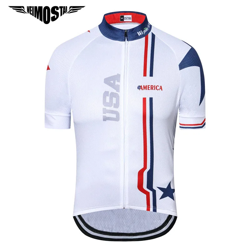 

Weimostar 2018 Cycling Jersey Shirt Men USA Team Cycling Clothing Ropa Ciclismo Summer mtb Bike Jersey Downhill Bicycle Clothes