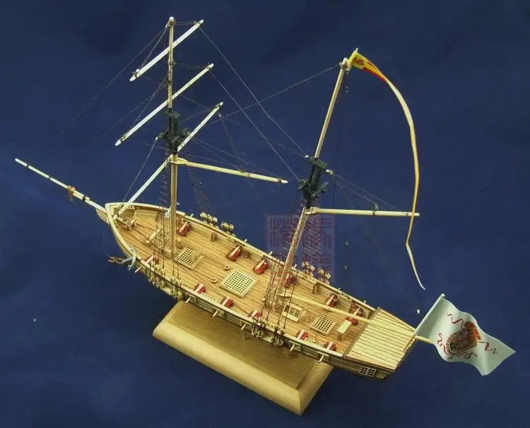 Новый масштаб 1/70 модель корабля фрегат лодка лазерная резка дерево парусник