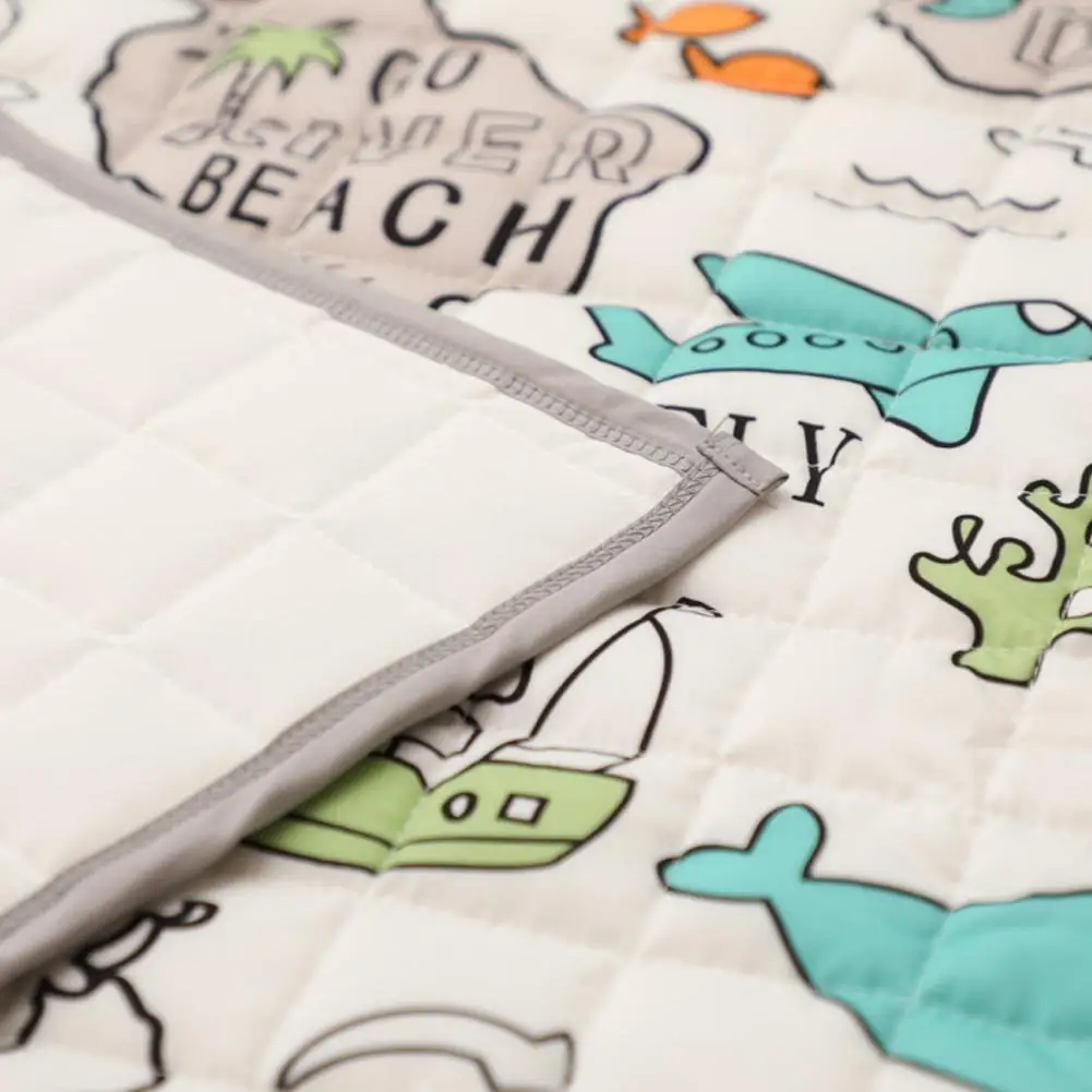 Детский коврик для ползания игровой с изображением карты детский спальни декор