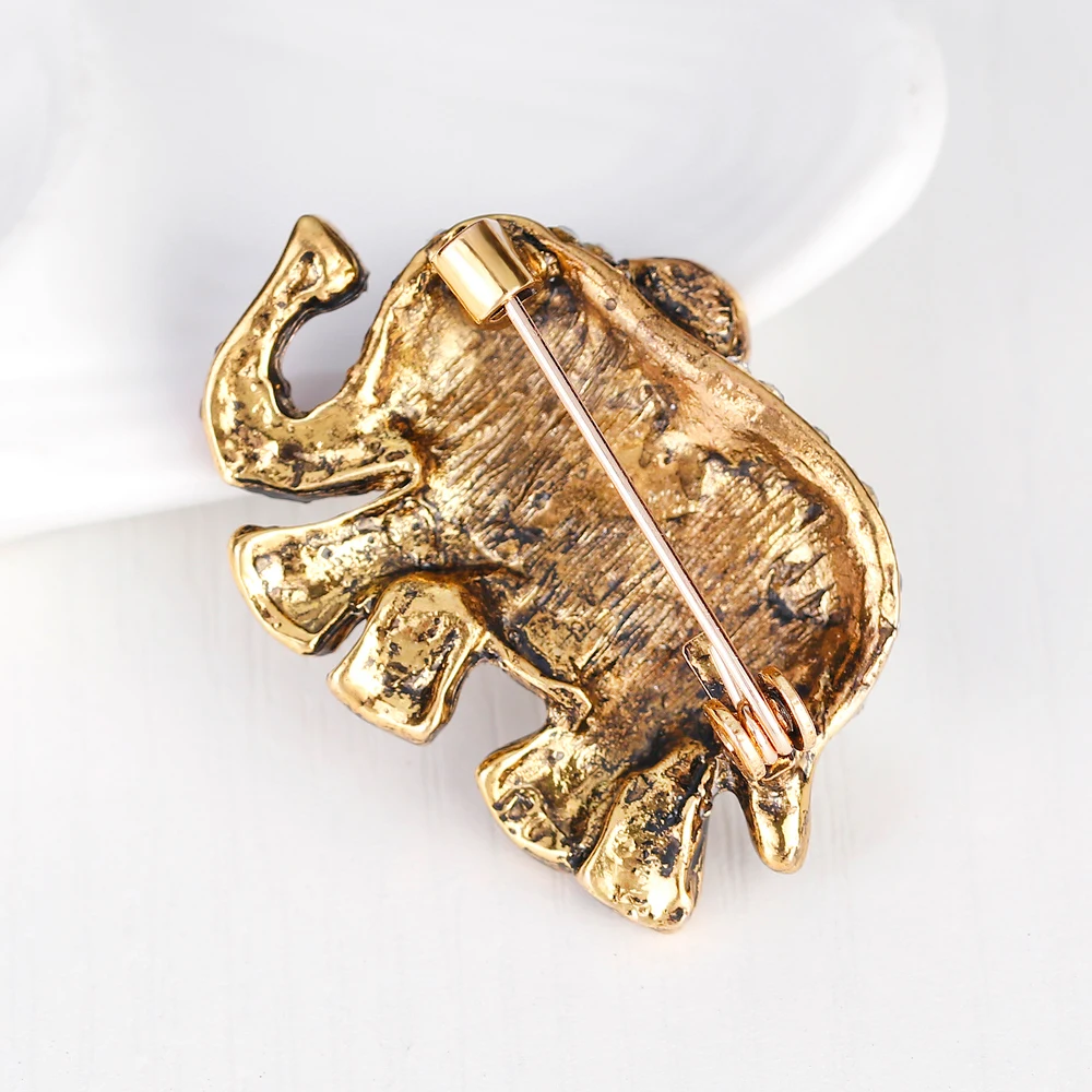 Винтажная Серия животных красочные броши слоны высокого качества Женская Брошь