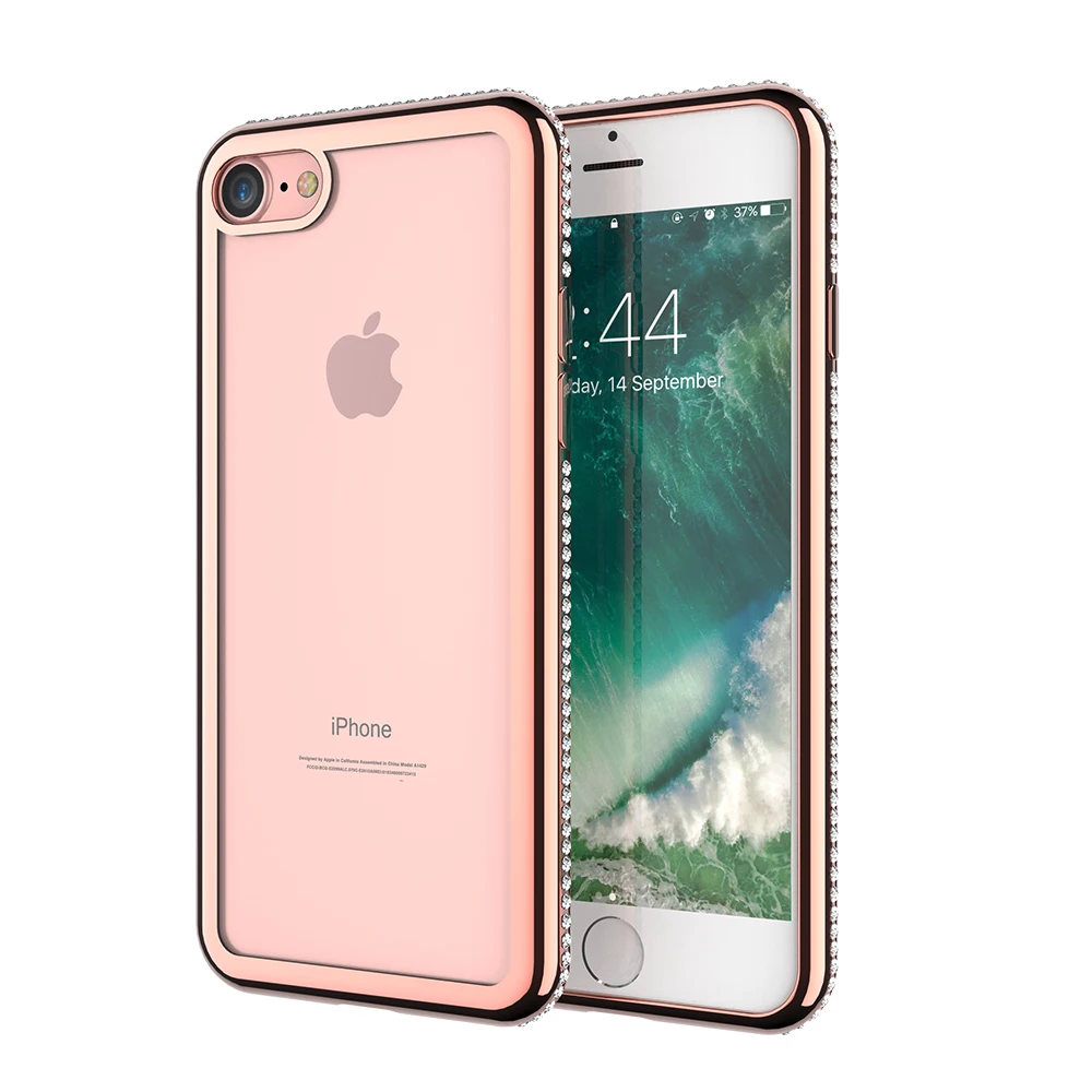 Diamond Transparent Phone Case For iPhone X 10 Cover Thin Soft TPU Silicone 8 7 Plus 6 6S 5 5S SE Accessories |